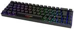 Compact, wireless 65% gaming keyboard with RGB lighting