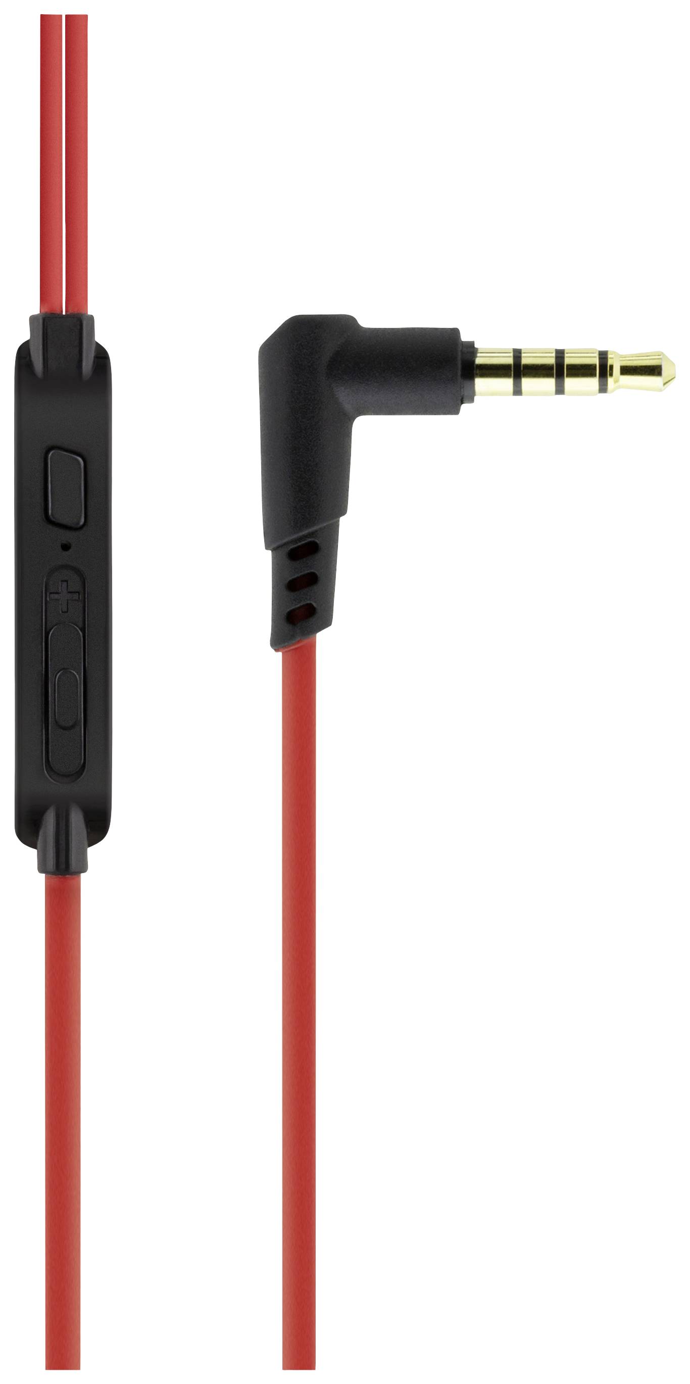 DELTACO GAMING GAM-076 Gaming In-ear headset Corded (1075100) Stereo Black, Red Headset-2