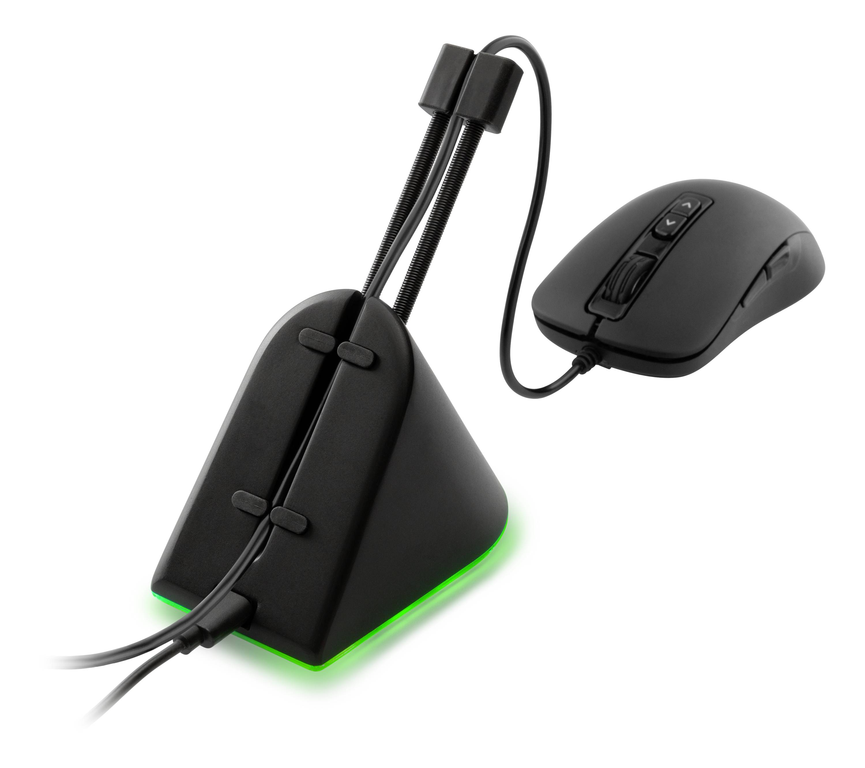 DELTACO GAMING GAM044RGB Mouse bungee Backlit Black