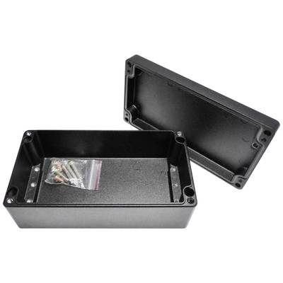 Reltech EfaBox 128-000-660 Universal enclosure 220 x 120 x 81  Aluminium powder-coated Black 1 pc(s) 