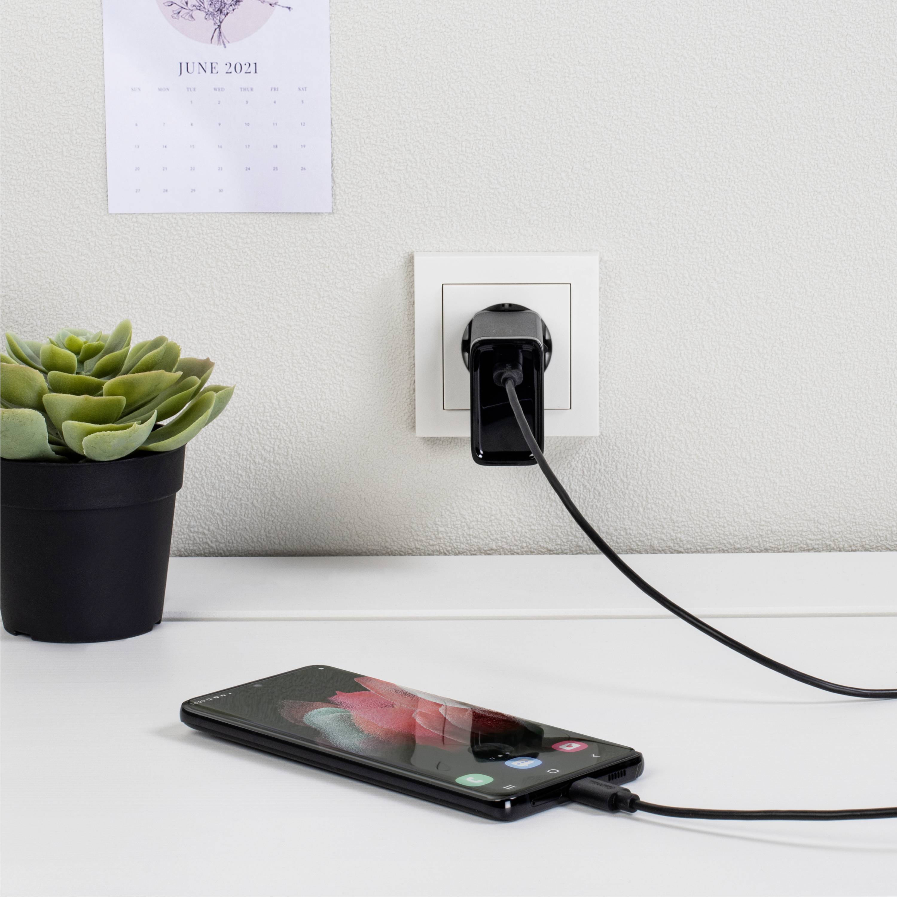 Hama USB charger 45 W USB-C® socket (Power Delivery) Black Indoors, Mains socket-2