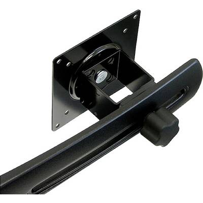 Mounting plate with adjustable arm and bracket. Primarily suitable for mounting monitors or TV devices.