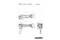 Technical drawing of a Metabo angle grinder, Model WPB 18 LT BL 11-125 Quick. Dimensions and views from the side and top.