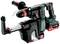 Cordless hammer drill with dust extraction, Metabo logo visible. Suitable for drilling into concrete and masonry.