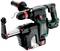 A green and black hammer drill with a red switch, Metabo brand, suitable for heavy-duty drilling in concrete.