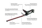 HS 18 LTX 45 rechargeable battery hedge trimmer