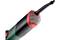 Electric tool with an ergonomic handle and black cable, close-up of the top with a red grid design.