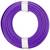 A purple cable ring with white fixings.