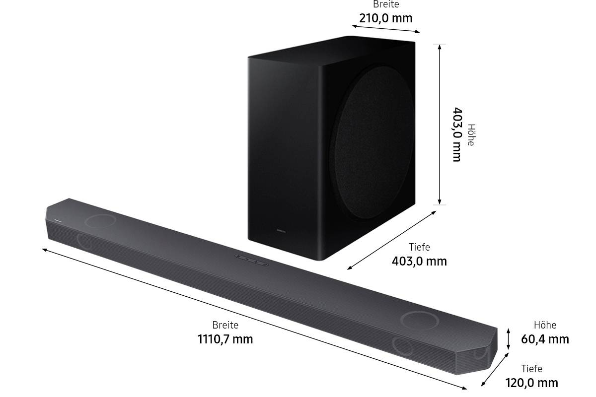 Samsung HW-Q810B Soundbar Black incl. cordless subwoofer, Bluetooth, Wi-Fi-10