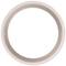 A straight brown ring against a white background, without any additional details or patterns.