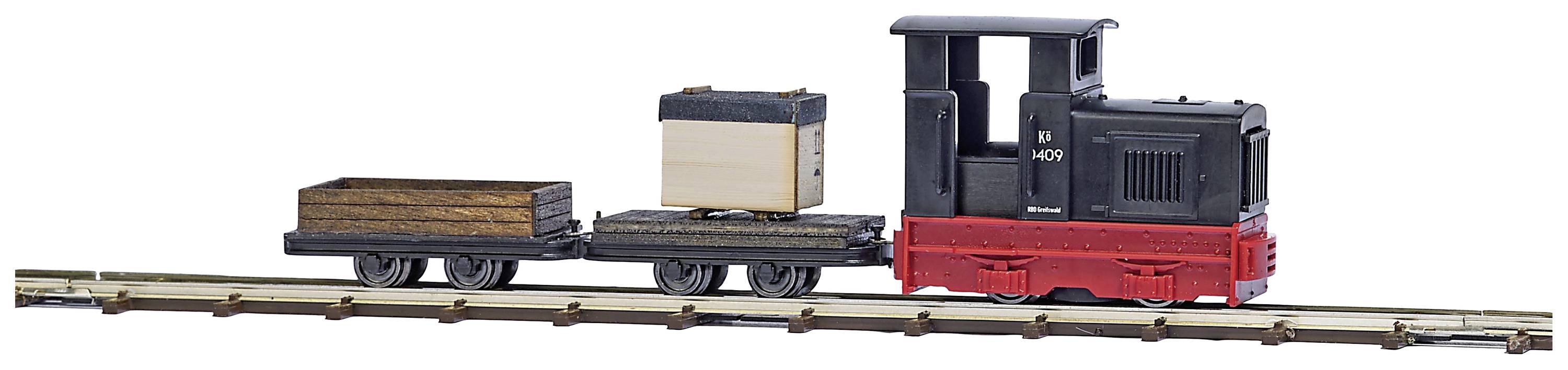 Image of Busch Feldbahn 12016 H0f light rail start set goods transport Goods transport