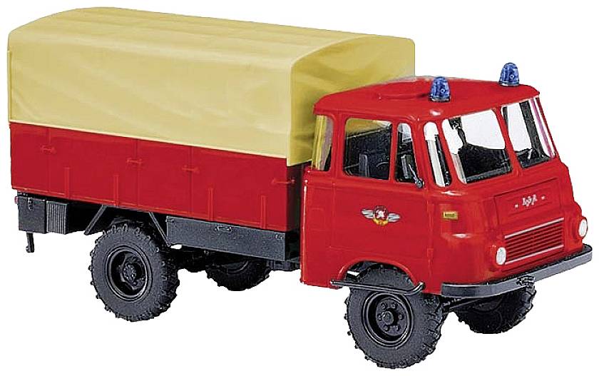 Image of Busch 51656 H0 Police & Emergency Service vehicle Robur LO 1801 A volunteer fire brigade