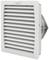 A grey ventilation grille with horizontal louvres, used for ventilation or air circulation in walls or machinery.
