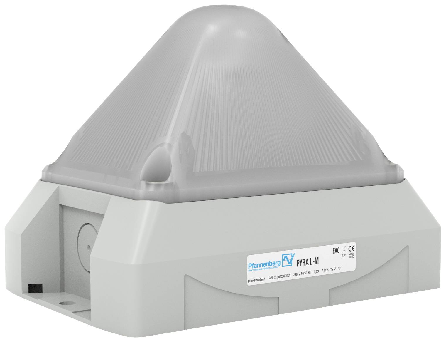 A grey sensor with a transparent casing, labelled 'Pyranometer'. It is used for measuring solar radiation.
