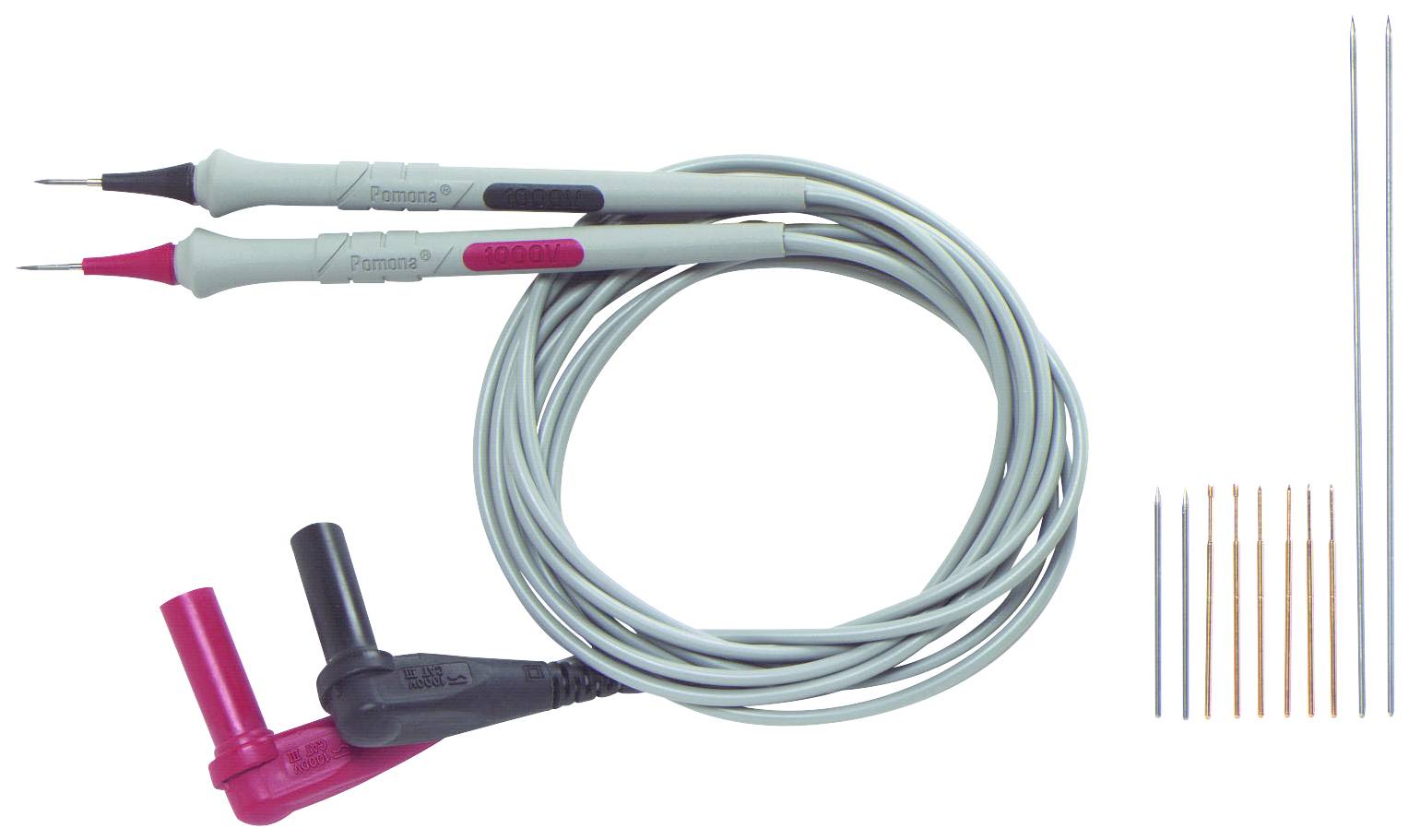 Pomona Electronics 6341 Test probe Red, Black 1 Set