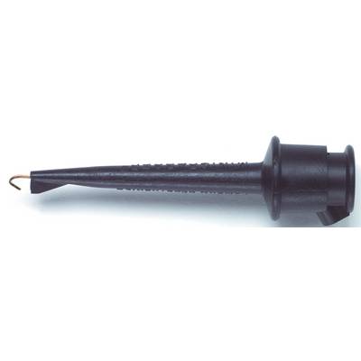 A black hook tool with a handle and curved end, used for removing or mounting seals or small components.