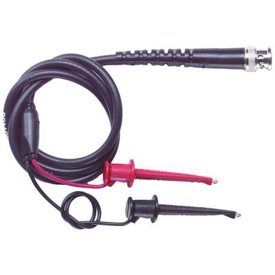 'Measuring lead with two test probes, red and black, for electrical measurements.'