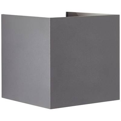 Grey, three-sided box, open to the right, without any discernible details or labels.