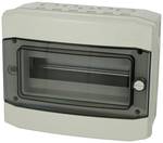 Housing, Fibox, MCE65 12M, 12 modules, transparent door - 1 row