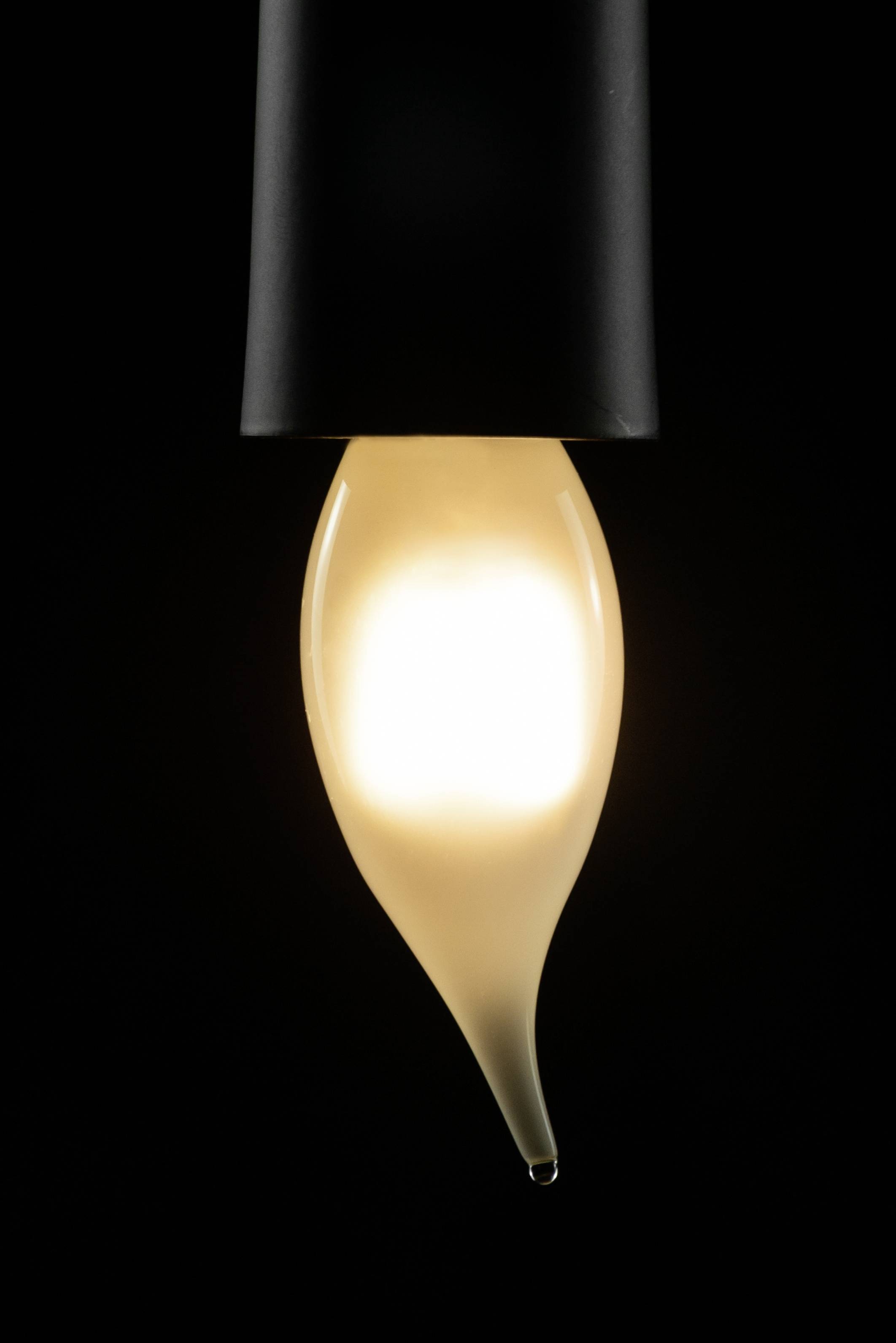 Segula 55207 LED (monochrome) EEC F (A - G) E14 Candle shape windswept 3 W = 26 W Warm white (Ø x L) 35 mm x 112 mm 1 pc-1
