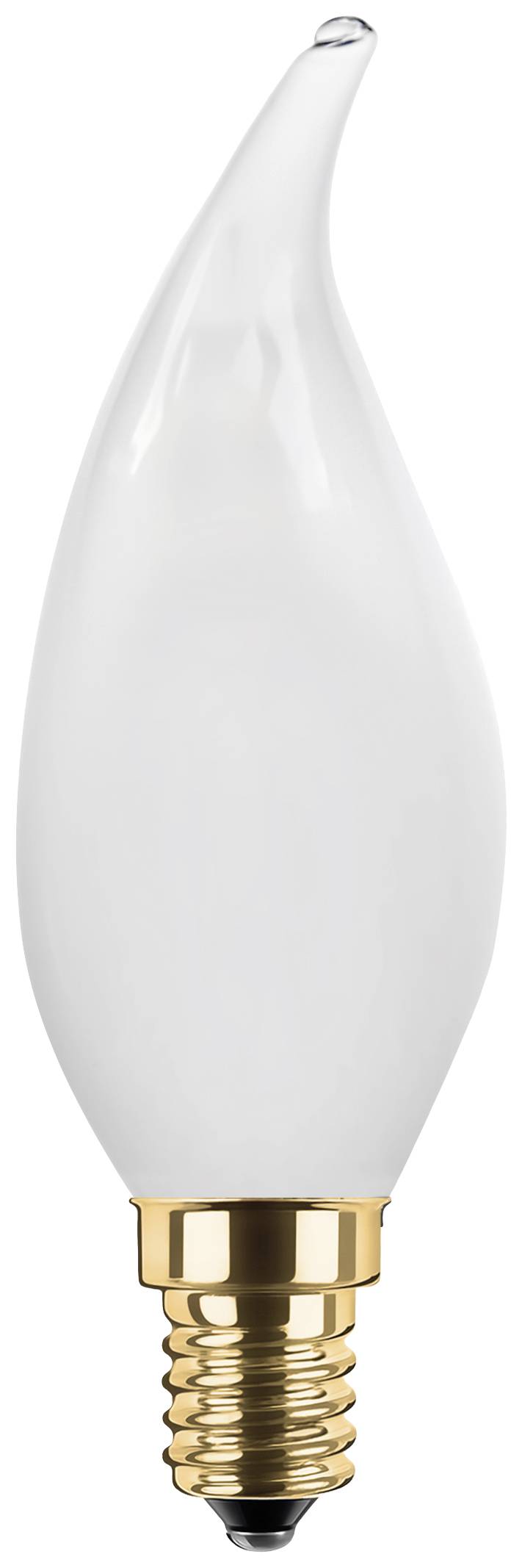 Segula 55207 LED (monochrome) EEC F (A - G) E14 Candle shape windswept 3 W = 26 W Warm white (Ø x L) 35 mm x 112 mm 1 pc-0