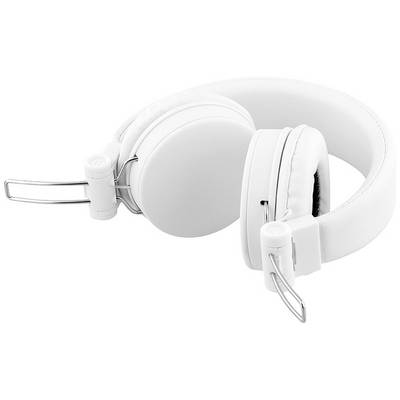 STREETZ HL-W203 On-ear headset Corded (1075100) Stereo White Foldable, Remote control, Headset-2