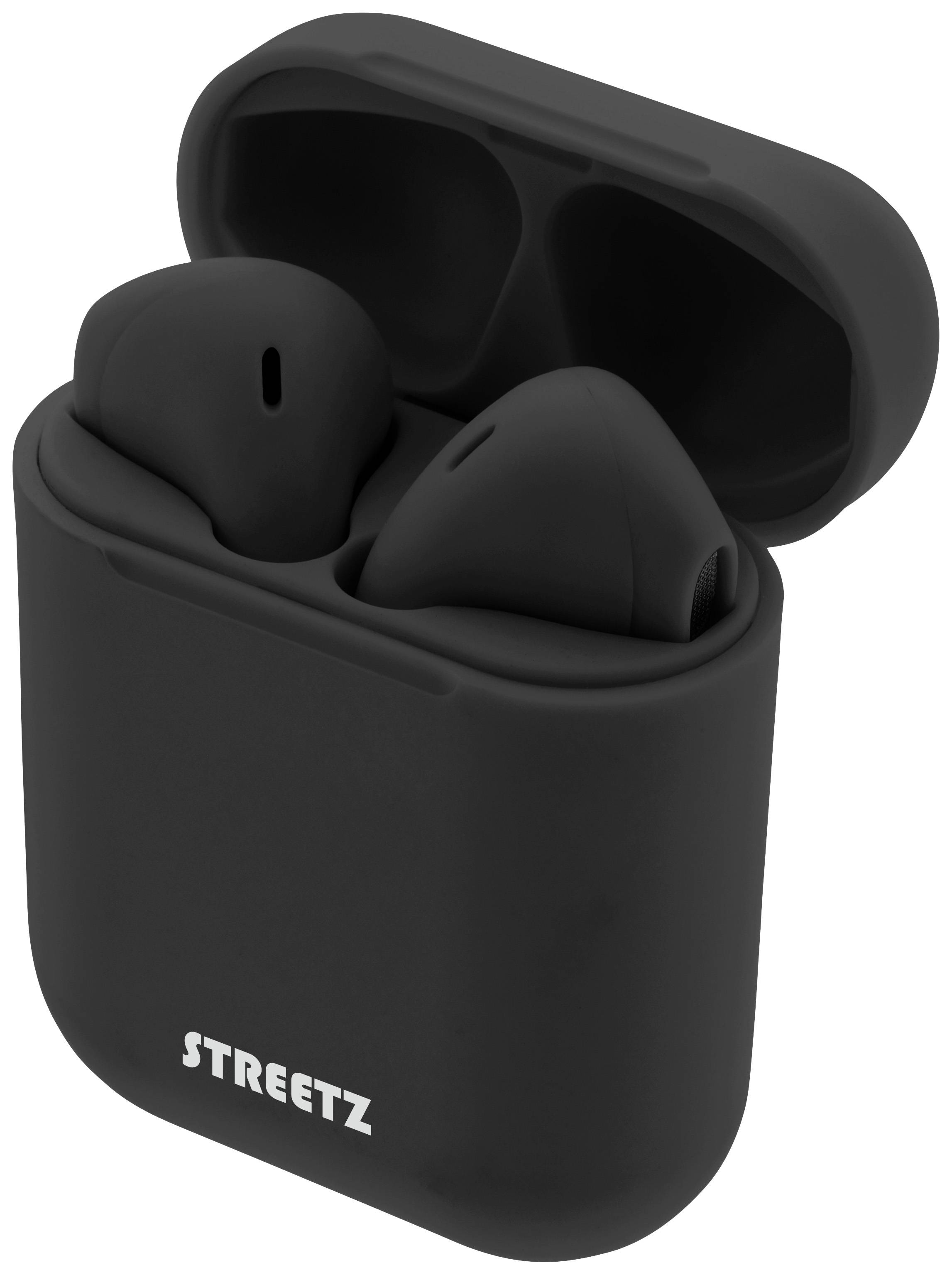 STREETZ TWS-0003 In-ear headset Bluetooth® (1075101) Stereo Black Remote control, Headset, Charging case-4