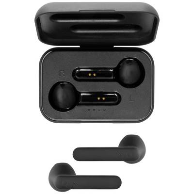 STREETZ TWS-104 In-ear headset Bluetooth® (1075101) Stereo Black Battery indicator, Headset, Charging case, Touch contro-3
