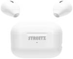 STREETZ TWS-114 In-ear headset Bluetooth® (1075101) Stereo White Battery indicator, Headset, Charging case, Volume control, Touch control