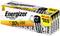 Energizer Alkaline Batteries, Maxi Pack of 40, promises up to 50% longer battery life. Packaging features battery mascot.