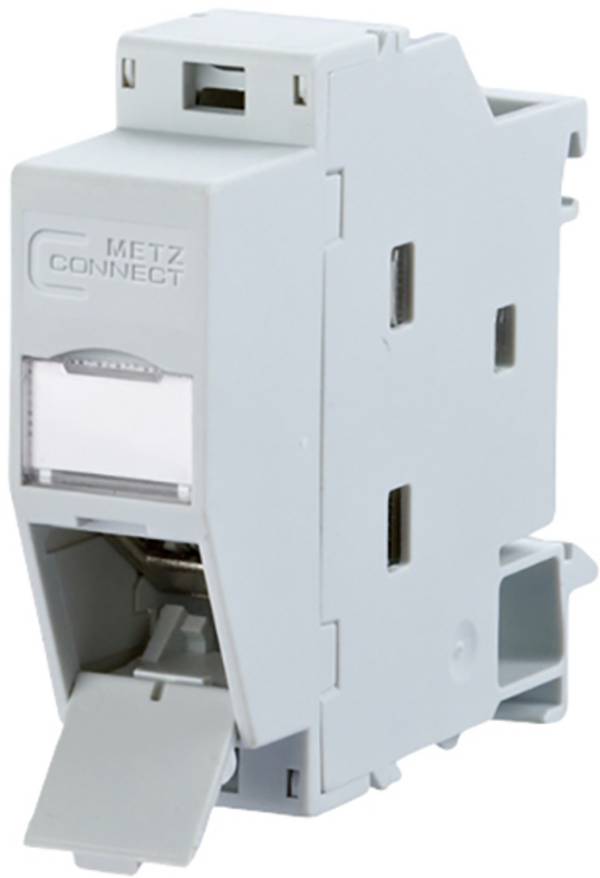 Metz Connect 1309A07003-E Network outlet DIN rail Cable Light grey