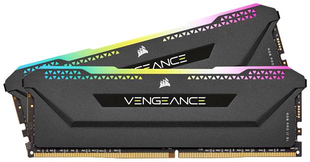 Corsair Vengeance RGB PRO SL PC RAM kit DDR4 16 GB x 8 GB 3200 MHz 288-pin DIMM CL16-20-20-38 CMH16GX4M2E3200C16 |