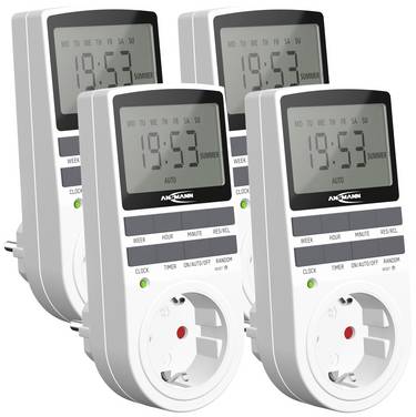 Ansmann 1260-0006-590-01 Timer software package digital 24h mode, 7 day mode 3680 W IP20 24/7 operation, Programmable ON/AUTO/OFF settings, Progammable, Daylight savings control, RND mode, Program loops