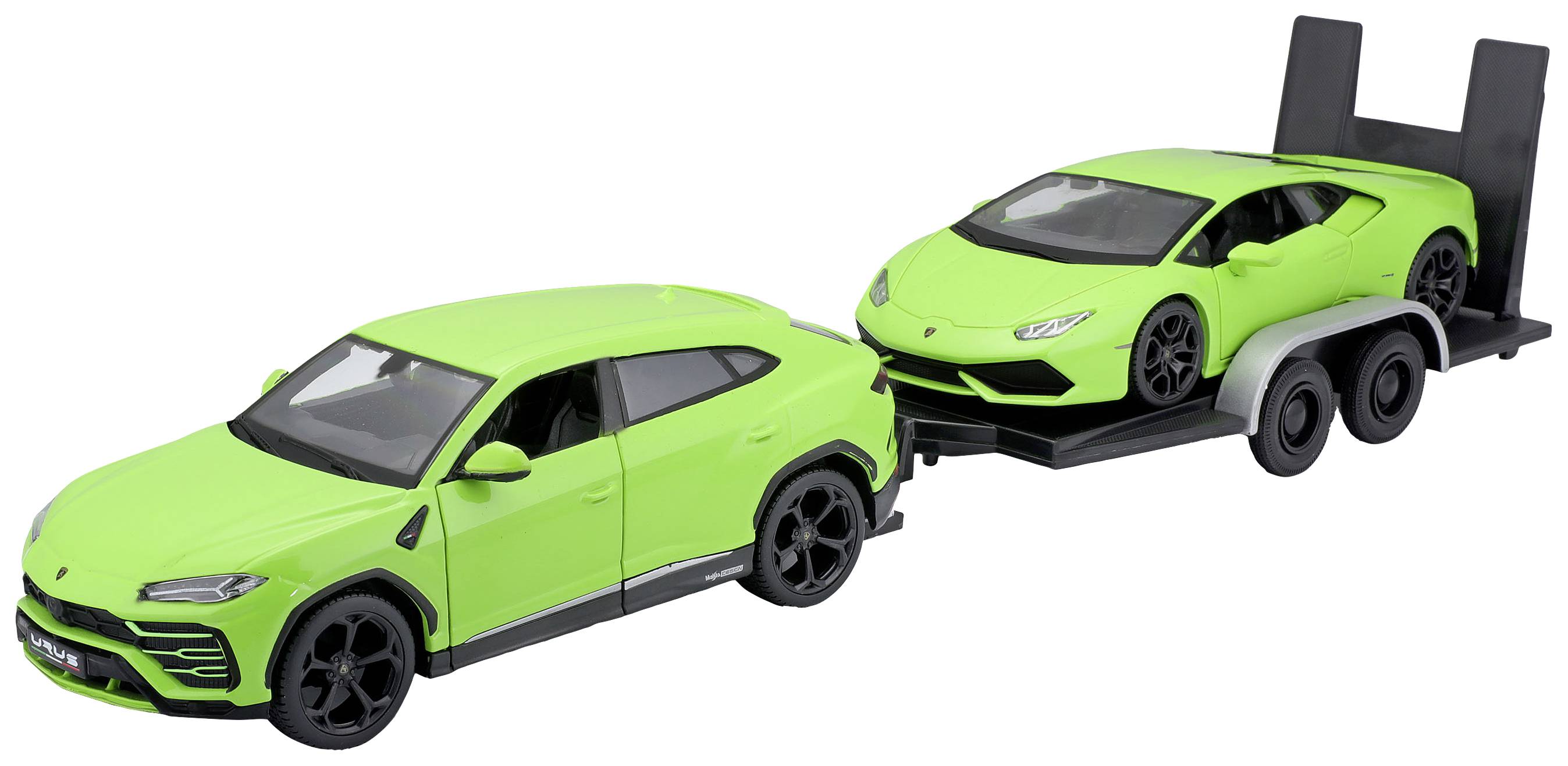 Image of Maisto Design Elite Transporter Lamborghin Urus + Huracan 1:24 Model car