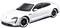 White sports car with four doors, hatchback body and eye-catching alloy wheels. Dynamic design, aimed at high performance.