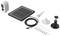 'Security camera and solar panel with cable, mounting kit and screws.'