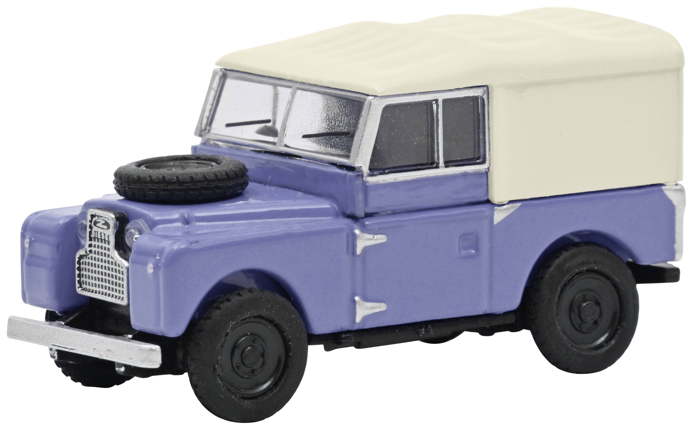 Image of Schuco 452670100 H0 Car Land Rover 88 blue with white soft top