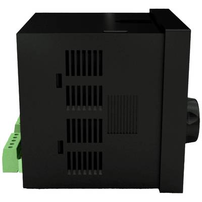 Electronic device in a black casing with green connector ports on the side. It appears to be designed for industrial applications.