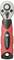 Ratchet with red and black handle by TOOLCRAFT, suitable for mechanical work. Upper section made of metal, with ergonomic design.