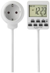 Sygonix SY-5178380 Timer digital  7 day mode  3500 W  Count-down mode, 24/7 operation, Progammable, RND mode, Timer mode, Programmable ON/AUTO/OFF settings