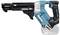 Blue and black cordless drill with a screw magazine attachment. Suitable for screw lengths between 25-55 mm. Brand name visible.