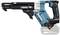 Makita 18V Cordless Magazine Screwdriver, blue-black. Suitable for quickly securing drywall or wood.