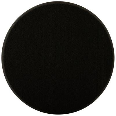 Black circle on a white background, showing a uniform, smooth surface without patterns or textures.