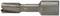 A silver drill bit with a cylindrical shaft and multiple sharp cutting edges, suitable for precise metalworking.