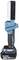 Battery-powered work light with 18V lithium-ion battery, black handle and blue housing. The light is adjustable and portable.