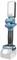 Portable LED work light with adjustable head, blue-black, battery-powered. Ideal for flexible lighting during workshop projects.