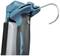A blue tool's hook and handle, partially visible.
