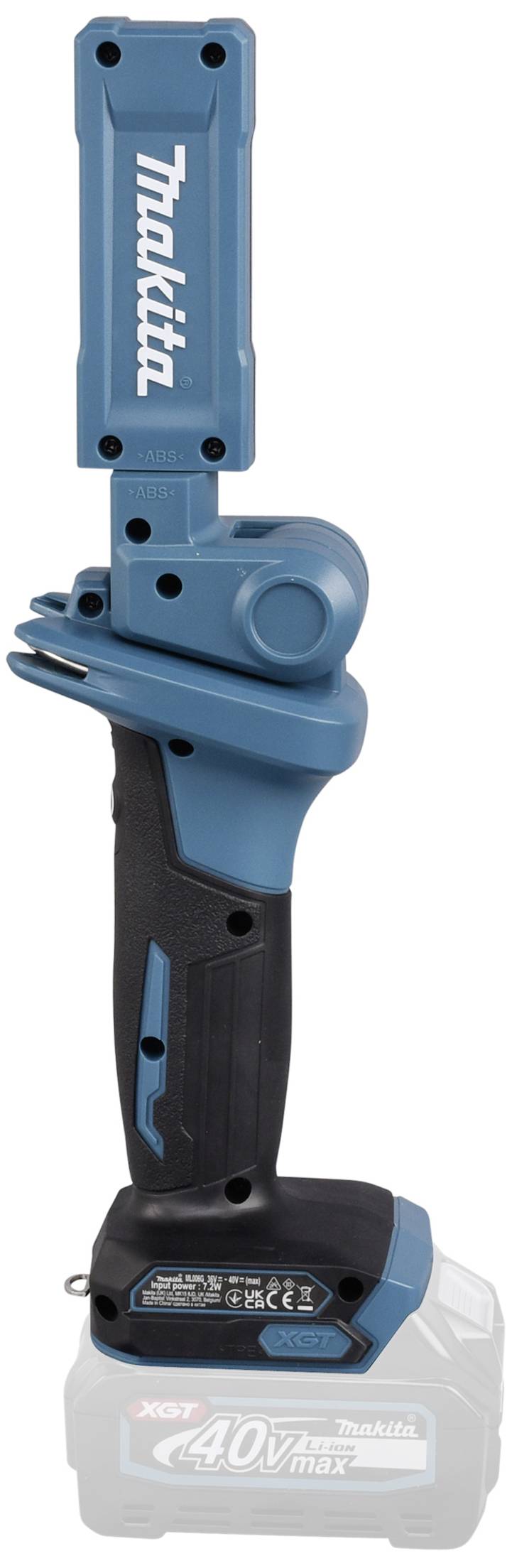 Makita cordless drill with blue and black design, extended bit holder, suitable for versatile screw-driving tasks.