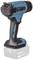 Battery-powered heat blower in blue and black, without battery included. Suitable for DIY and construction work.