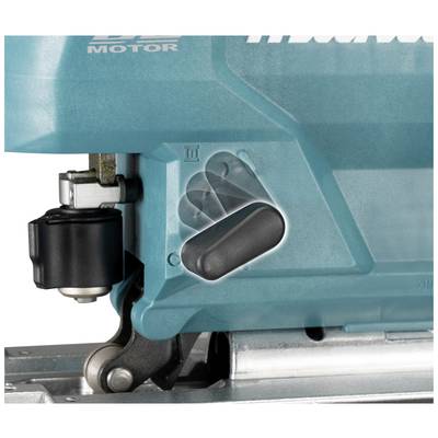 A section of an electric power tool shows a black switch and gears.